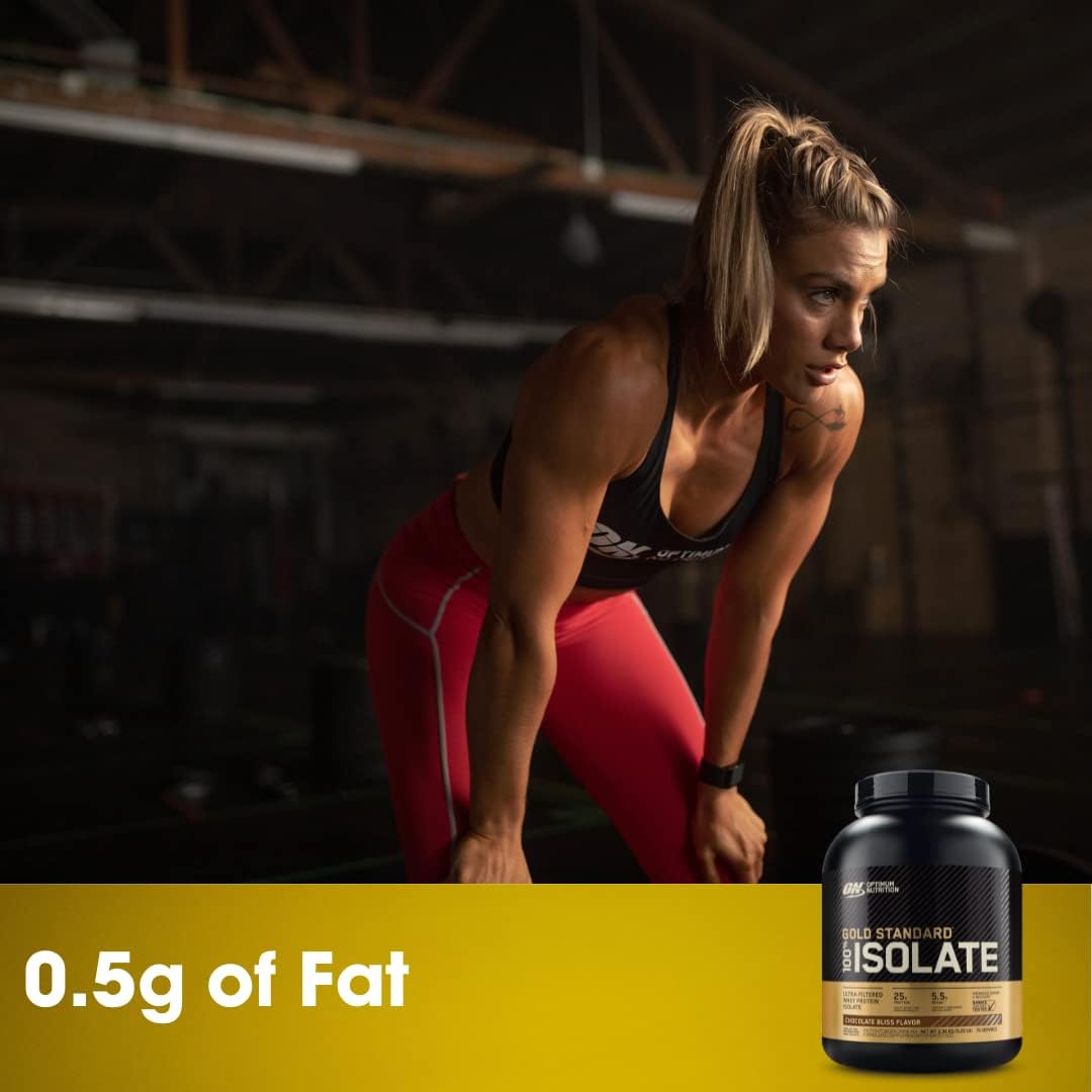 OPTIMUM NUTRITION Gold Standard 100% Isolate Protein Powder, Vanilla Flavour, 2.28kg