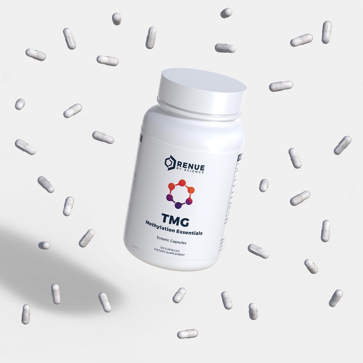 RENUE By Science TMG Methylation Essentials (TMG, Zinc, Folate, B12, B6) - 120 Capsules