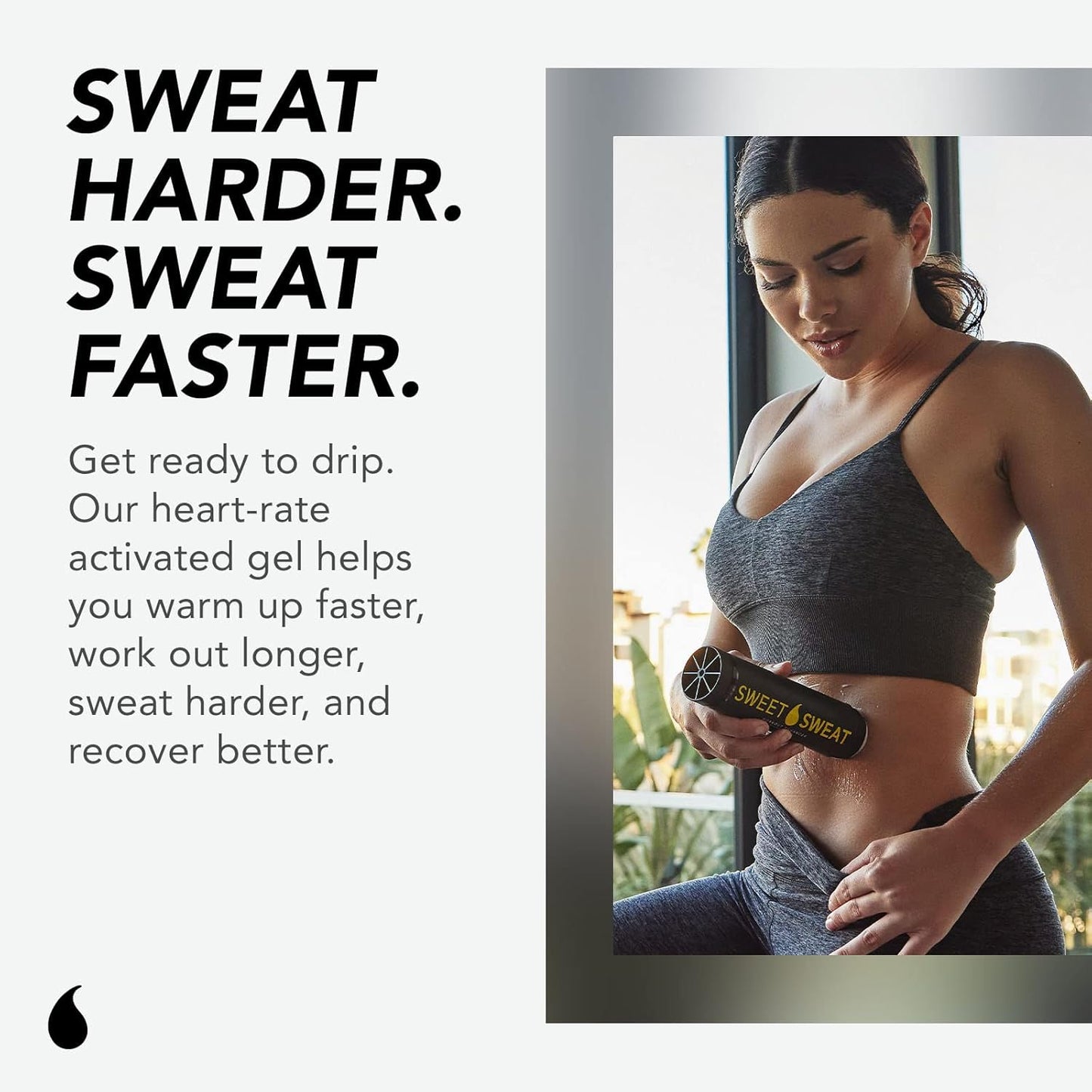 Sweet Sweat Workout Enhancer Roll-On Gel Stick - Citrus Mint - Makes You Sweat Harder and Faster, Use with Sweet Sweat Waist Trimmer
