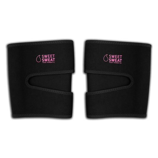 Sports Research Sweet Sweat Thigh Trimmers for Men & Women Increases Sweat & Activity to The Thighs During Exercise, Medium - Pink