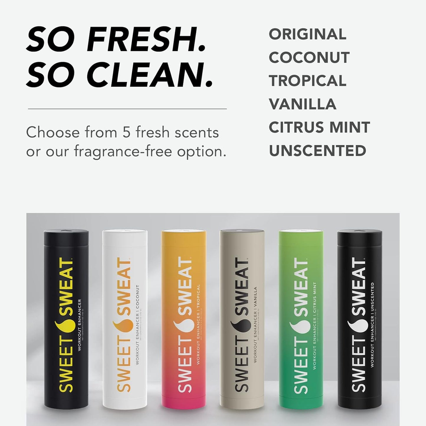 Sweet Sweat Workout Enhancer Roll-On Gel Stick - Citrus Mint - Makes You Sweat Harder and Faster, Use with Sweet Sweat Waist Trimmer