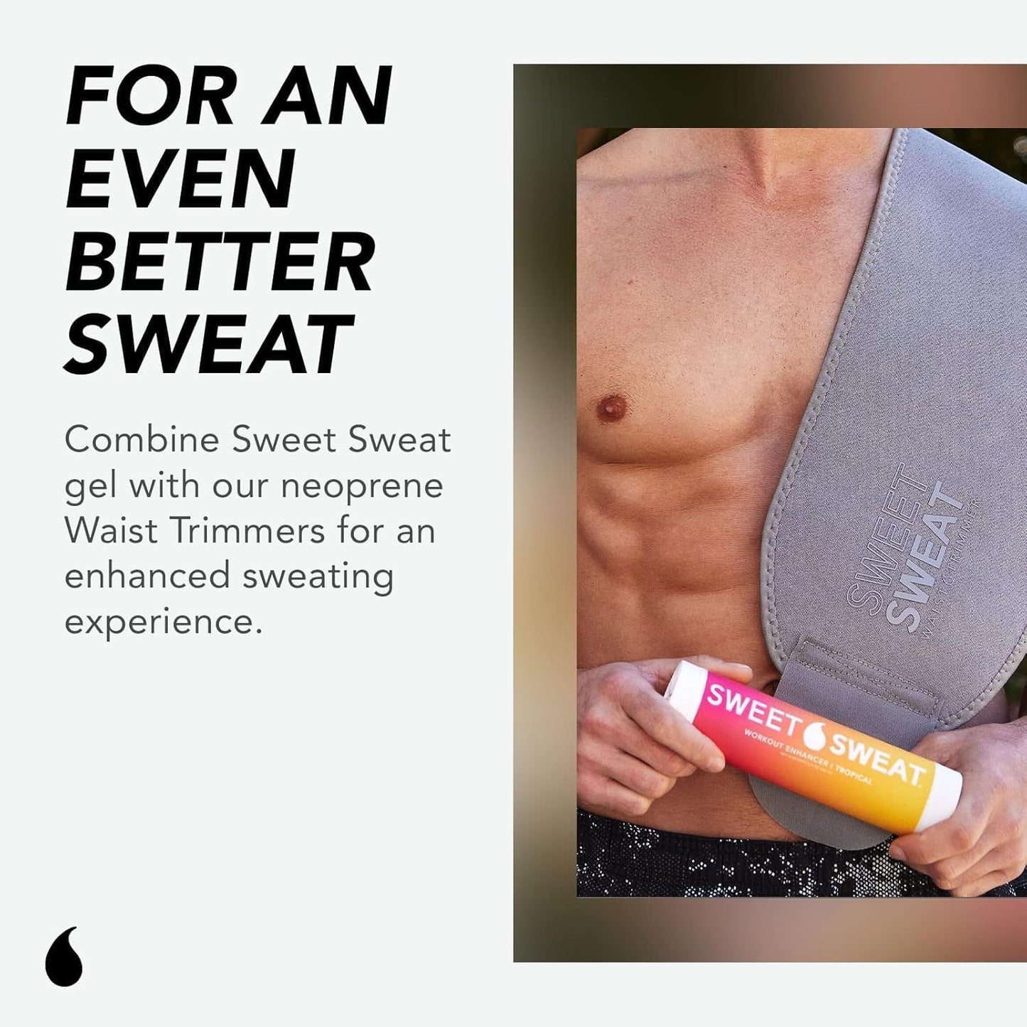 Sweet Sweat Waist Trimmer By Sports Research ~ Includes Free Sample of Sweet Sweat Gel!