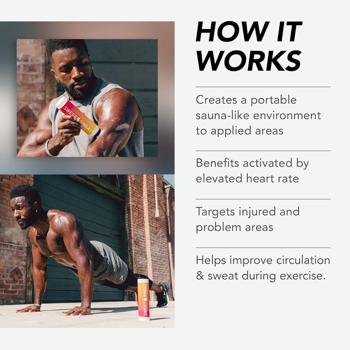 Sweet Sweat Workout Enhancer Roll-On Gel Stick - Citrus Mint - Makes You Sweat Harder and Faster, Use with Sweet Sweat Waist Trimmer