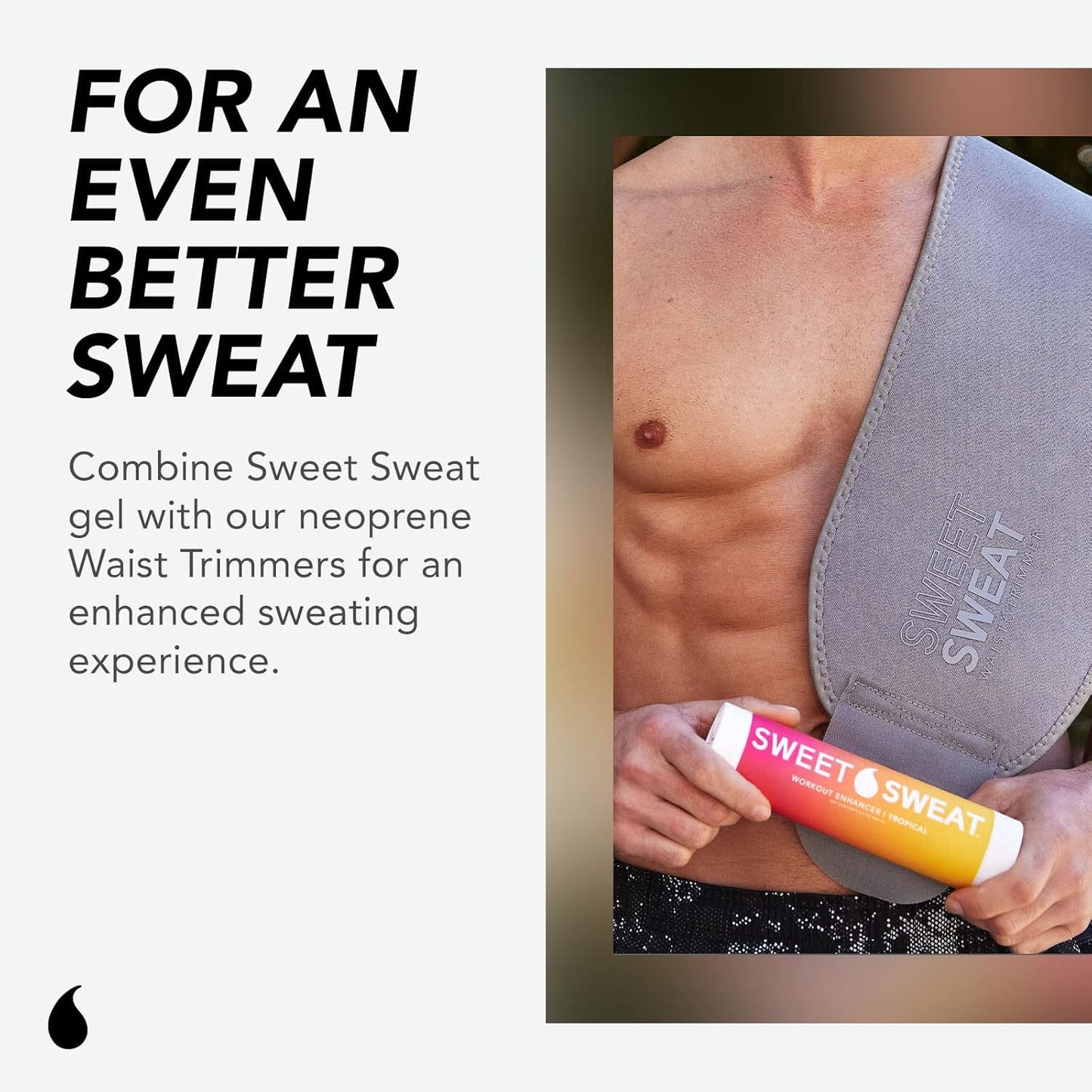 Sweet Sweat Workout Enhancer Roll-On Gel Stick - Citrus Mint - Makes You Sweat Harder and Faster, Use with Sweet Sweat Waist Trimmer