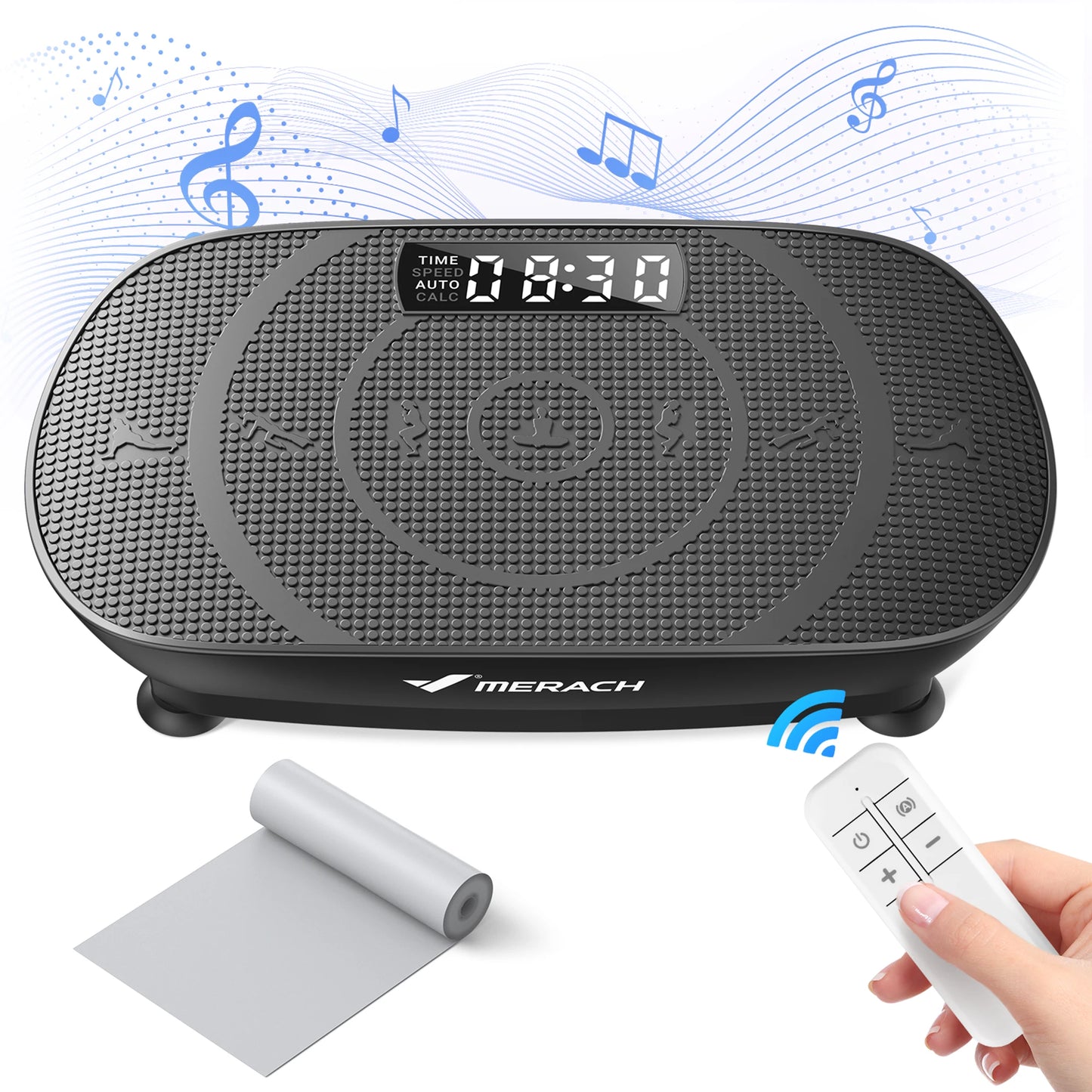 MERACH Vibration Plate Exercise Machine Whole Body Workout Power Vibrate Fitness Platform Vibration Plate Weight Loss & Shaping