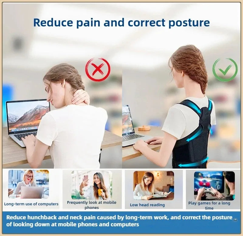 Adjustable Back Brace For Posture Correction