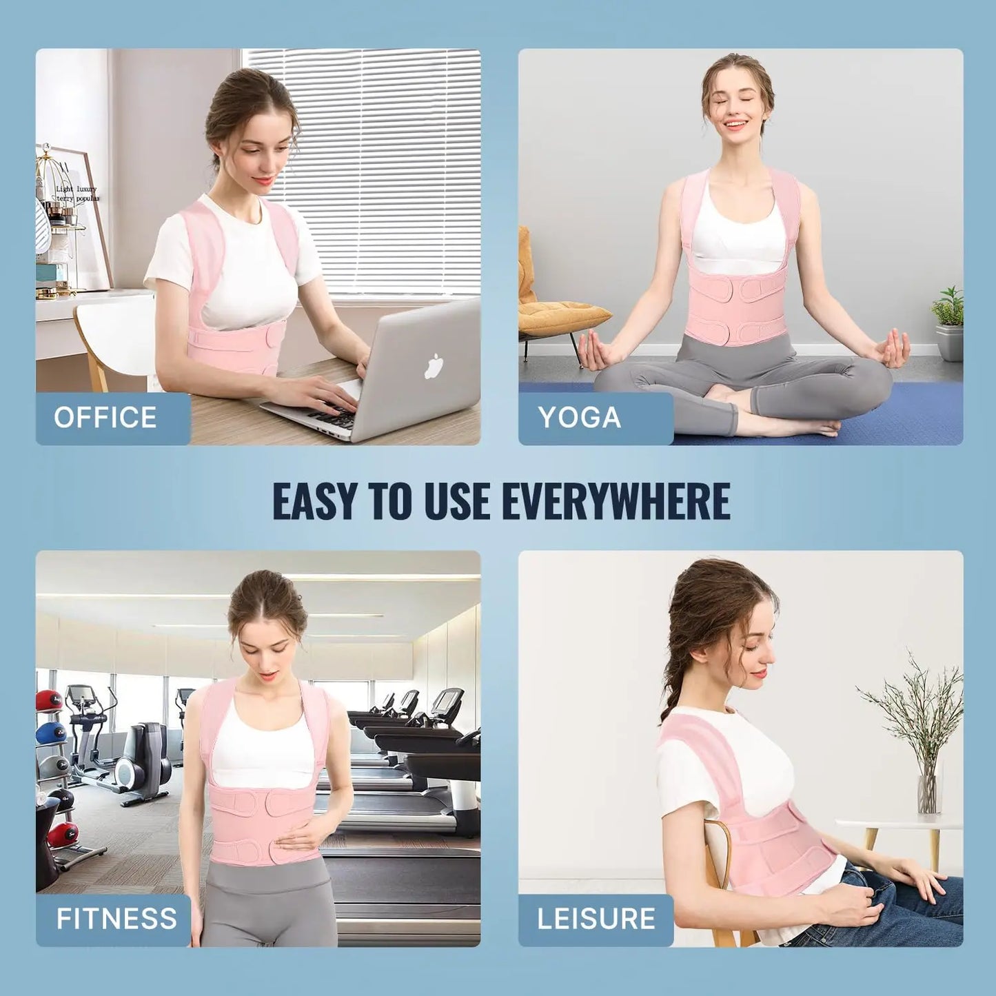 Adjustable Back Brace For Posture Correction