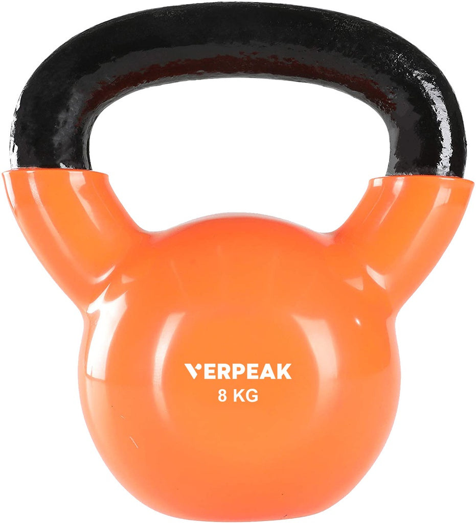 Verpeak Vinyl Kettlebell 8kg Orange