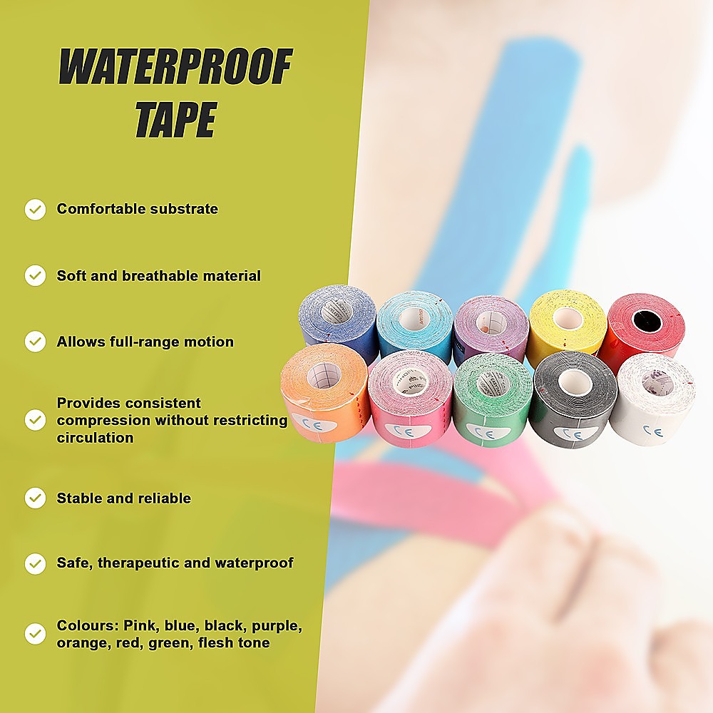 10x 5Mx5CM of Waterproof Sports Tape
