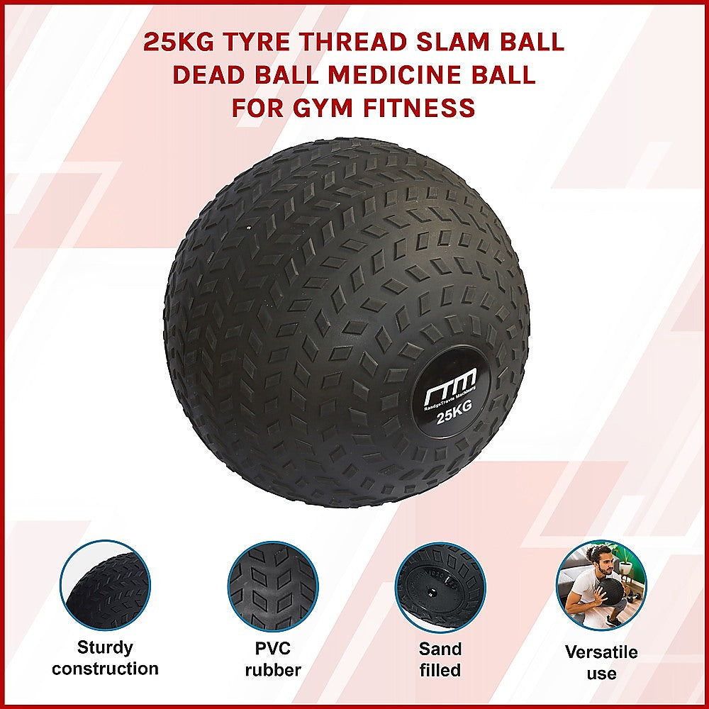 25kg Tyre Thread Slam Ball Dead Ball Medicine Ball