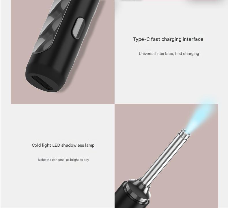 Smart Visual Ear Cleaner with HD WiFi Endoscope