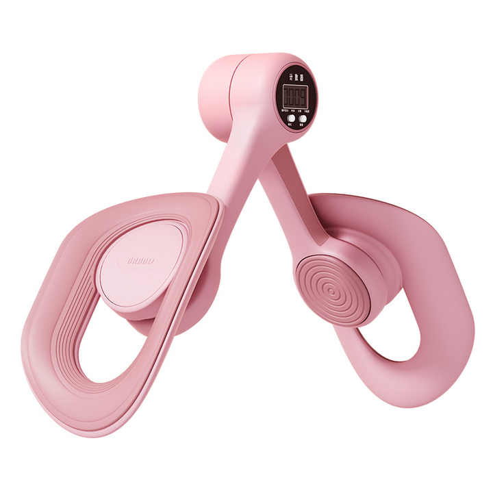 Thigh Master: Pink Adjustable Pelvic Floor Muscle Trainer with Smart Counter. Postpartum Recovery Tool
