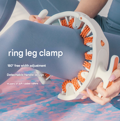 Orange and White 360 Massage Roller For Lymphatic Drainage & Cellulite