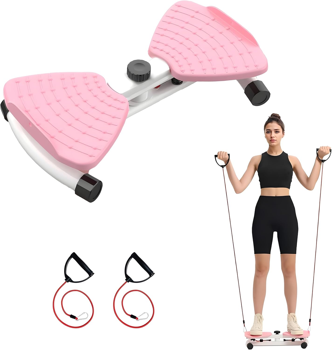 Exercise Twist Board Workout Waist Twisting Board With Bands