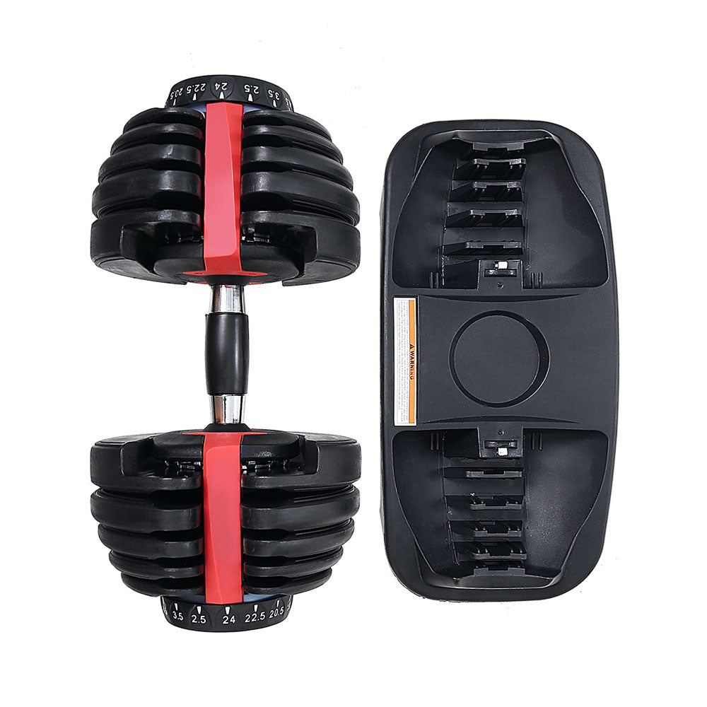 2Pcs 24kg Adjustable Dumbbell Weights