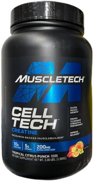 MuscleTech Cell-Tech Creatine Powder - Tropical Citrus Punch
