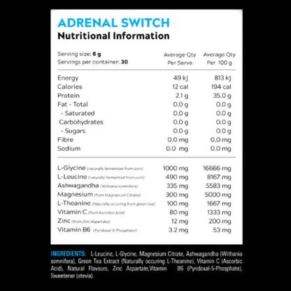 Switch Nutrition Adrenal Switch Chocolate Magnesium Support Formula 150 g