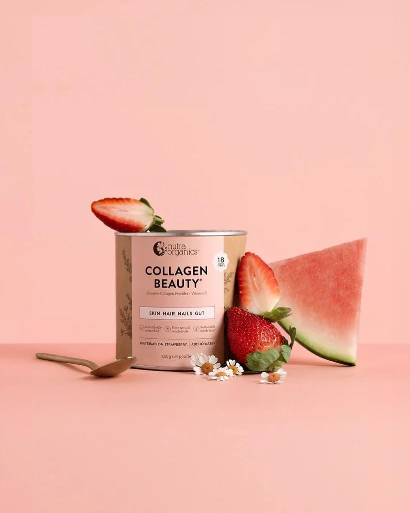 Nutra Organics Collagen Beauty Unflavoured 672g | Anti-Aging Collagen Peptides and Vitamin C | Collagen Powder for Healthy Hair, Nail and Skin (56 Serves)