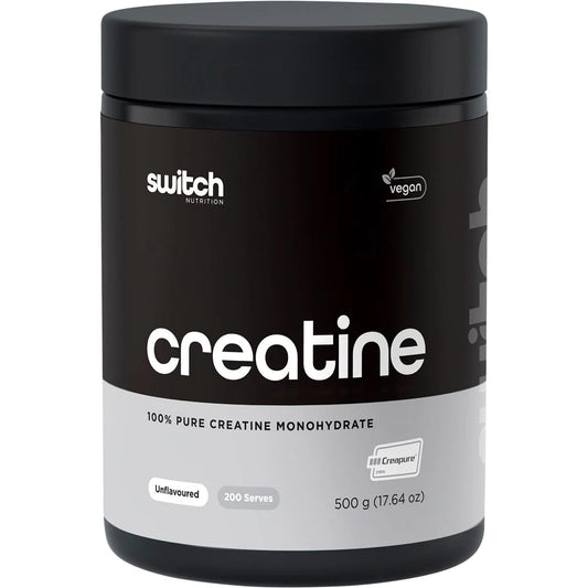 Switch Nutrition Essentials Micronised Creatine Monohydrate 500g, Black/Silver