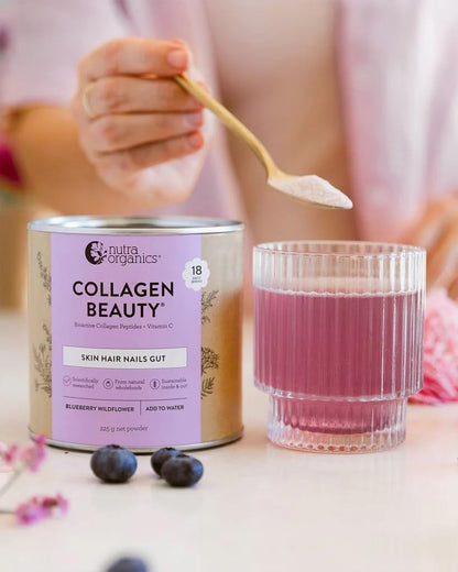 Nutra Organics Collagen Beauty Unflavoured 672g | Anti-Aging Collagen Peptides and Vitamin C | Collagen Powder for Healthy Hair, Nail and Skin (56 Serves)