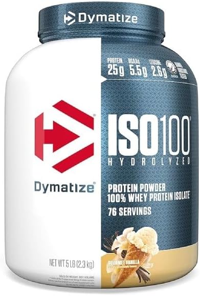 Dymatize ISO100 - 100% Hydrolyzed Whey Protein Isolate - Chocolate Peanut Butter, 5lbs/2.3kg - view 7