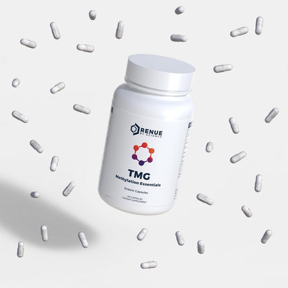 RENUE By Science TMG Methylation Essentials (TMG, Zinc, Folate, B12, B6) - 120 Capsules