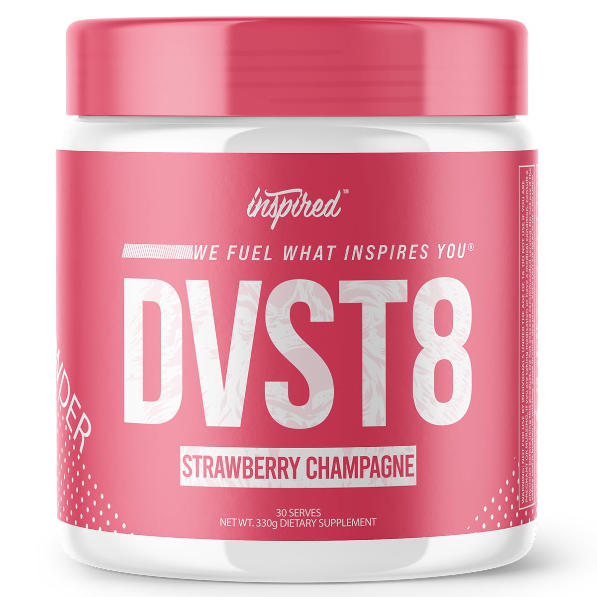 INSPIRED DVST8 Global Pre workout 30 Serves Strawberry champagne 330 grams