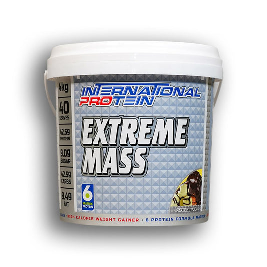 International Protein Extreme Mass Choc Banana Flavour Weight Gainer Protein Powder 4 kg