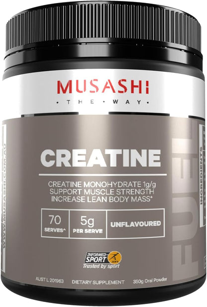 Musashi Unflavoured Creatine Powder 350g