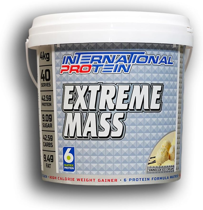 International Protein Extreme Mass Choc Banana Flavour Weight Gainer Protein Powder 4 kg - detail