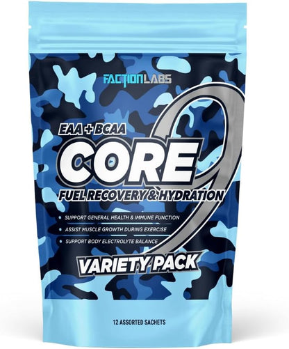 Faction Labs Core 9 EAA + BCAA 60 Serves (Candied Grape)