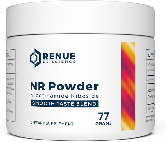 Renue By Science Nicotinamide Riboside Powder, 1000mg NAD Precursor, High Potency NR Sublingual Citrus Burst Flavor for Cellular Health, Rejuvenation, Neuroprotection, and Longevity, 60 Servings