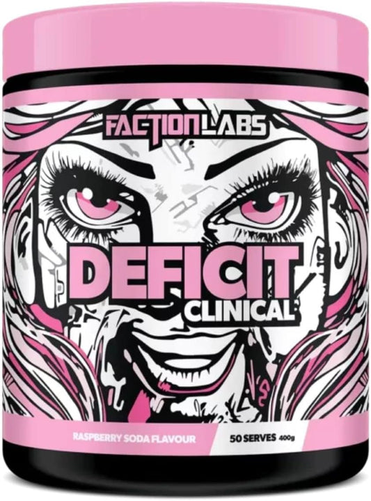 Faction Labs Deficit Clinical Raspberry Soda 50 Serves