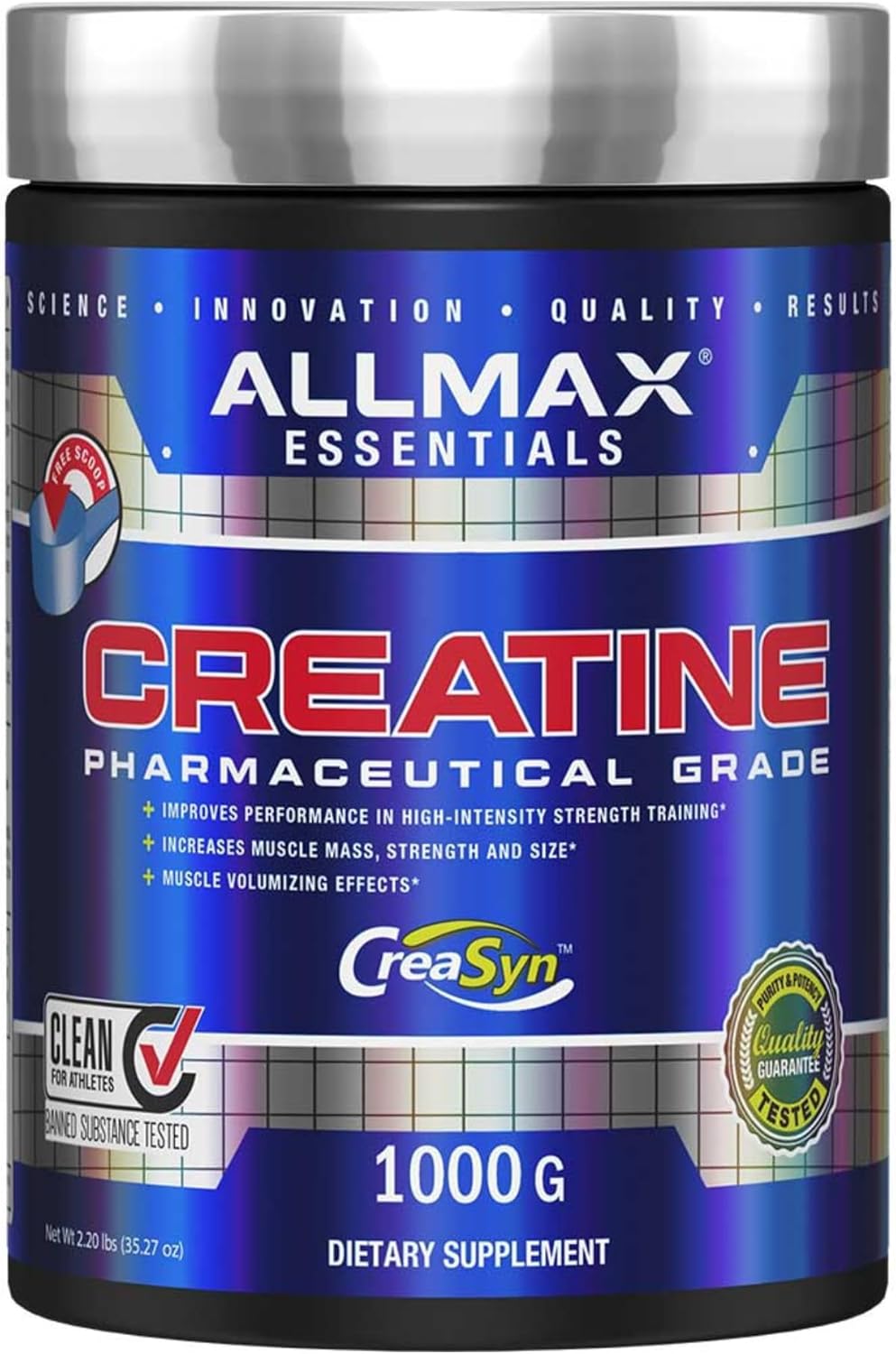 ALLMAX Nutrition Creatine Monohydrate Powder, 1000g