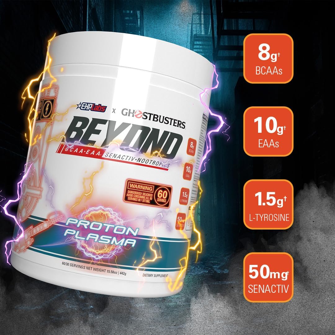 EHP Labs Beyond BCAA + EAA - 10g of Essential Amino Acids, Assists with Muscle Endurance, Recovery & Fatigue (Kiwi Strawberry)