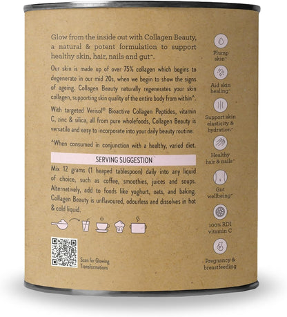 Nutra Organics Collagen Beauty Unflavoured 672g | Anti-Aging Collagen Peptides and Vitamin C | Collagen Powder for Healthy Hair, Nail and Skin (56 Serves)