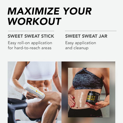 Sweet Sweat Workout Enhancer Roll-On Gel Stick - Citrus Mint - Makes You Sweat Harder and Faster, Use with Sweet Sweat Waist Trimmer
