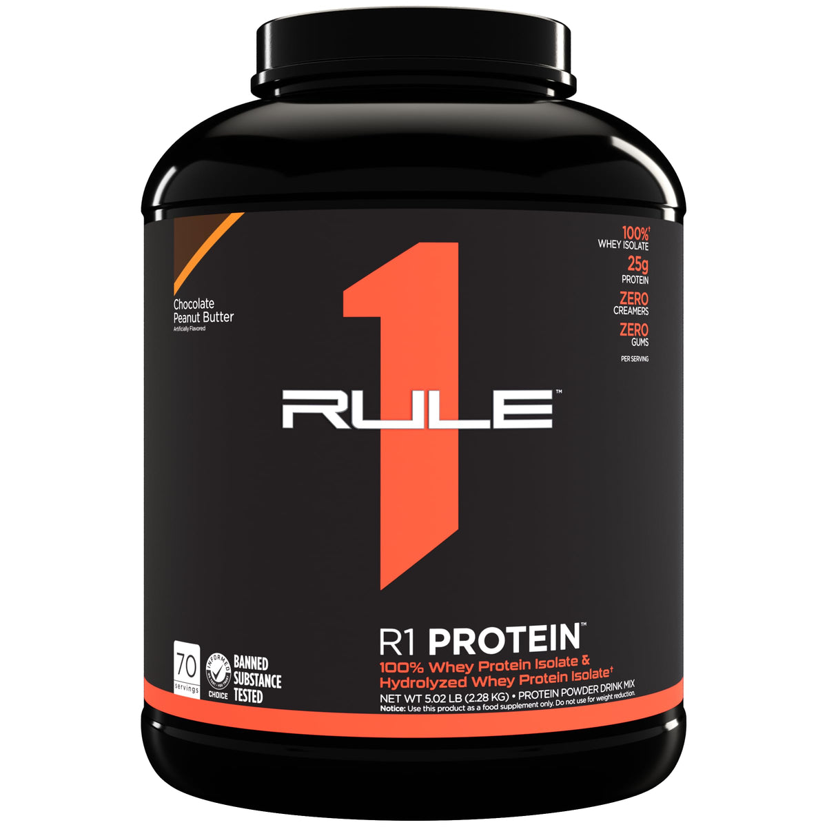 Rule1 R1 100% Whey Protein Isolate and Hydrolysate Protein Powder 1.98 lb, Vanilla Butter Cake (30 Servings) - view 5