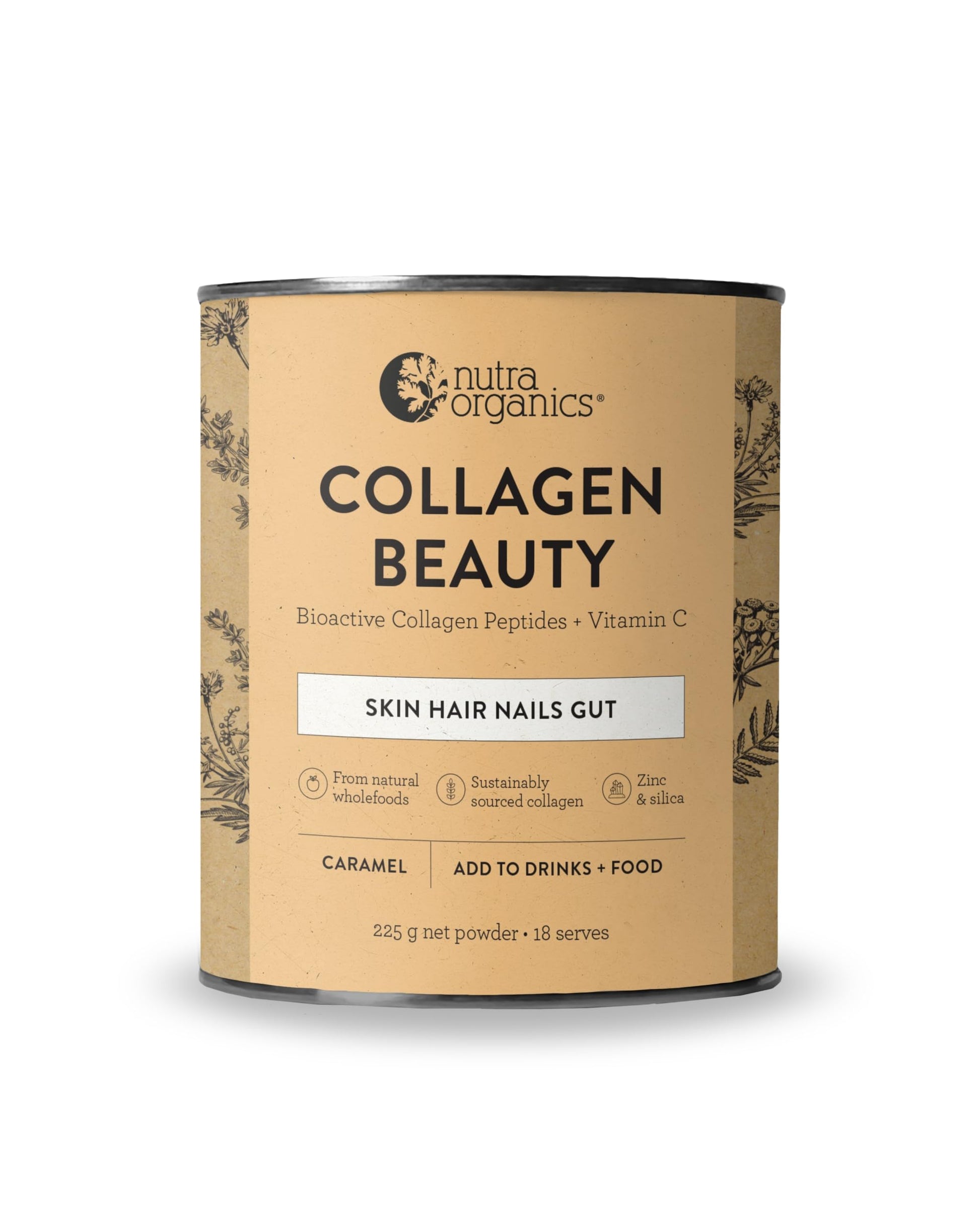 Nutra Organics Collagen Beauty Unflavoured 672g | Anti-Aging Collagen Peptides and Vitamin C | Collagen Powder for Healthy Hair, Nail and Skin (56 Serves) - view 6