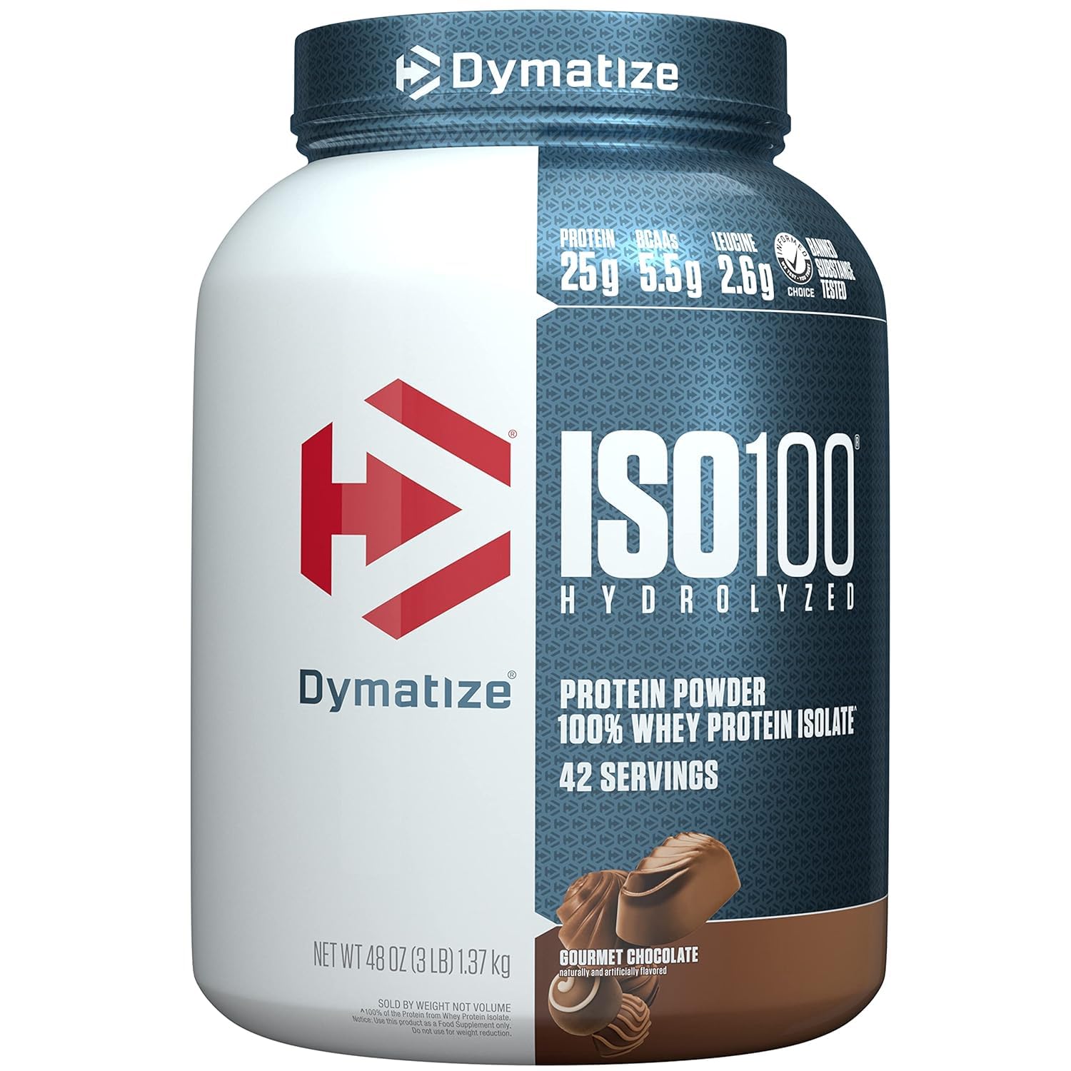 Dymatize ISO100 - 100% Hydrolyzed Whey Protein Isolate - Chocolate Peanut Butter, 5lbs/2.3kg - view 9