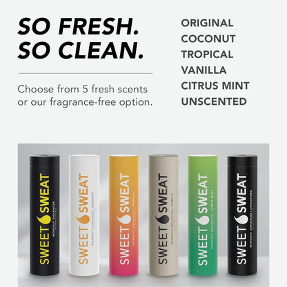 Sweet Sweat Workout Enhancer Roll-On Gel Stick - Citrus Mint - Makes You Sweat Harder and Faster, Use with Sweet Sweat Waist Trimmer