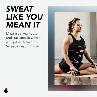 Sweet Sweat Waist Trimmer By Sports Research ~ Includes Free Sample of Sweet Sweat Gel!