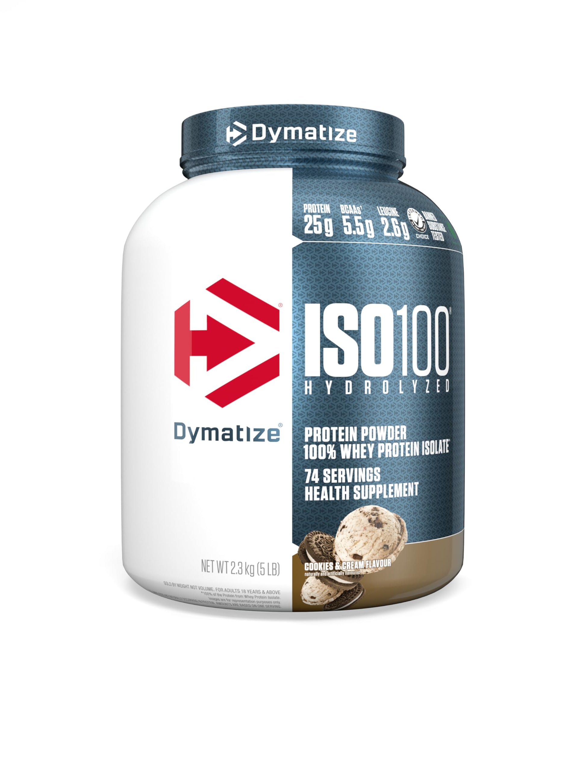 Dymatize ISO100 - 100% Hydrolyzed Whey Protein Isolate - Chocolate Peanut Butter, 5lbs/2.3kg - detail