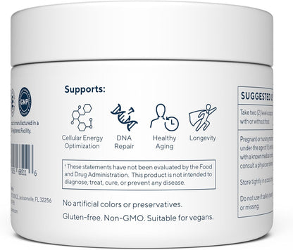 Renue By Science Nicotinamide Riboside Powder, 1000mg NAD Precursor, High Potency NR Sublingual Citrus Burst Flavor for Cellular Health, Rejuvenation, Neuroprotection, and Longevity, 60 Servings