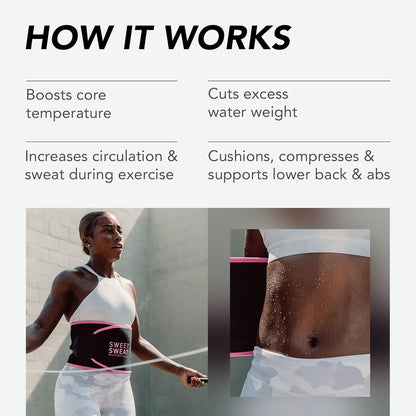 Sweet Sweat Waist Trimmer By Sports Research ~ Includes Free Sample of Sweet Sweat Gel!