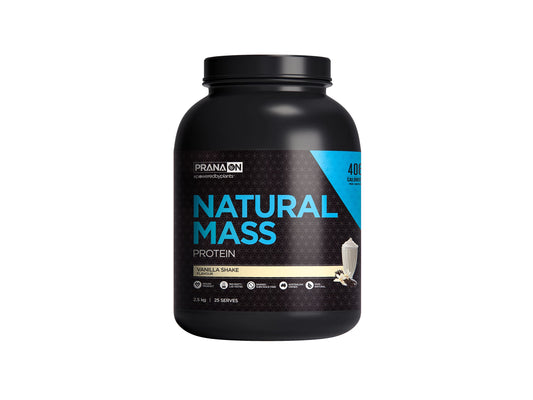 PranaON Natural Mass Vanilla Shake Protein Supplement 2.5 kg