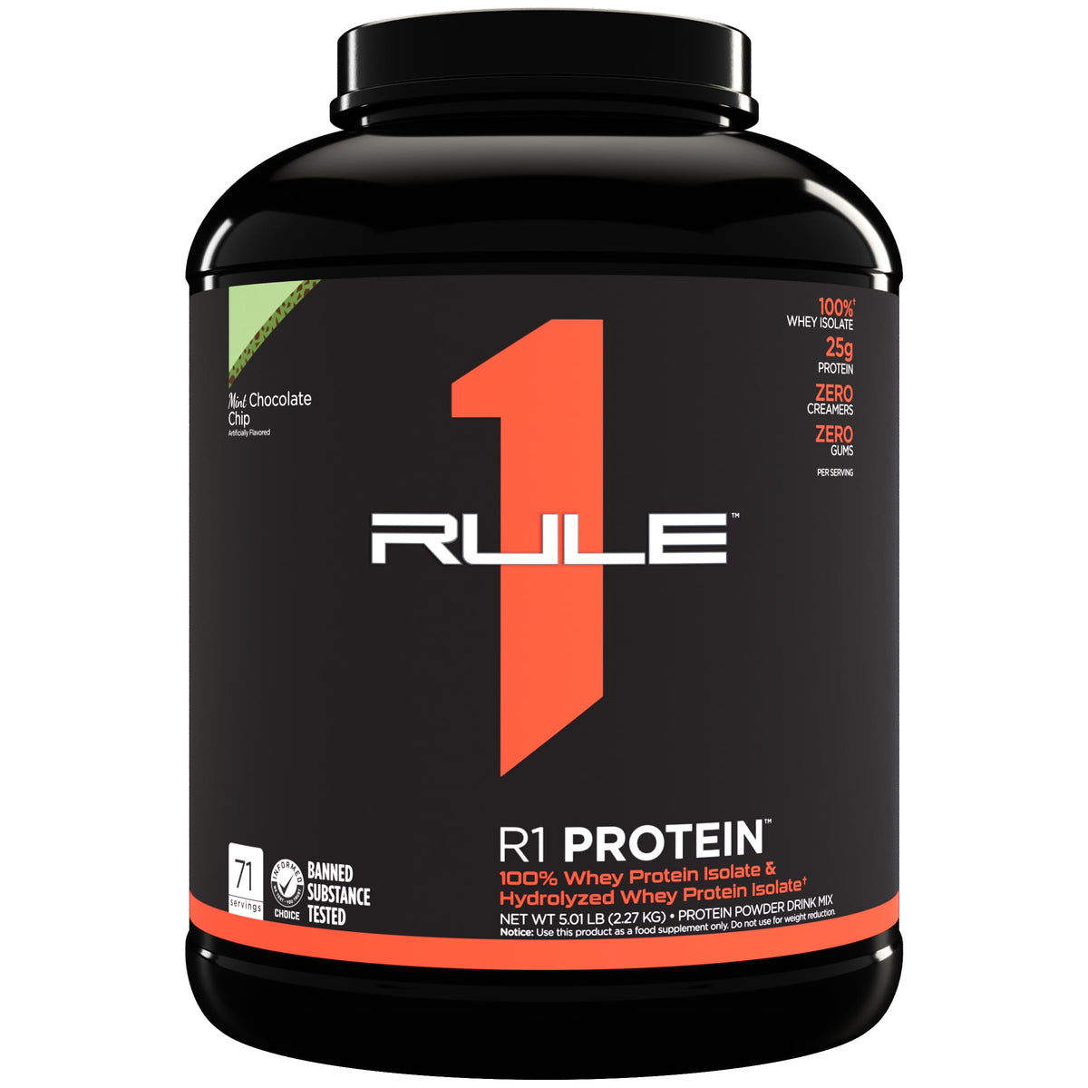 Rule1 R1 100% Whey Protein Isolate and Hydrolysate Protein Powder 1.98 lb, Vanilla Butter Cake (30 Servings) - detail