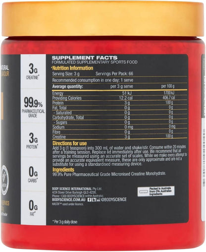 BSC Creatine Monohydrate Supplement - (66 Serves)