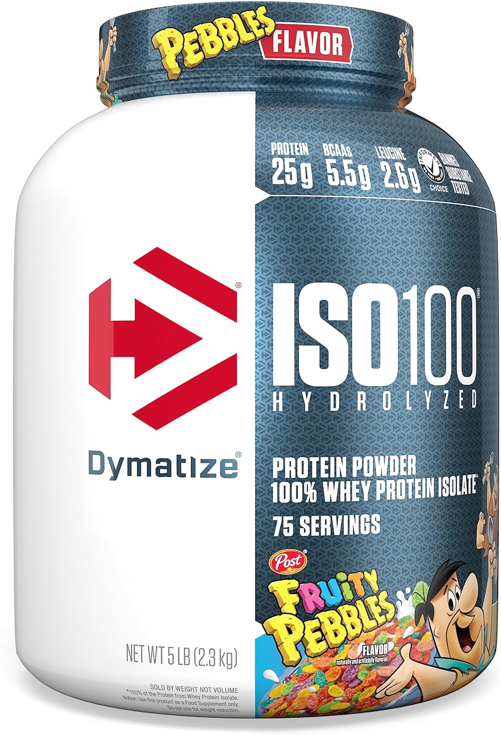 Dymatize ISO100 - 100% Hydrolyzed Whey Protein Isolate - Chocolate Peanut Butter, 5lbs/2.3kg - view 8