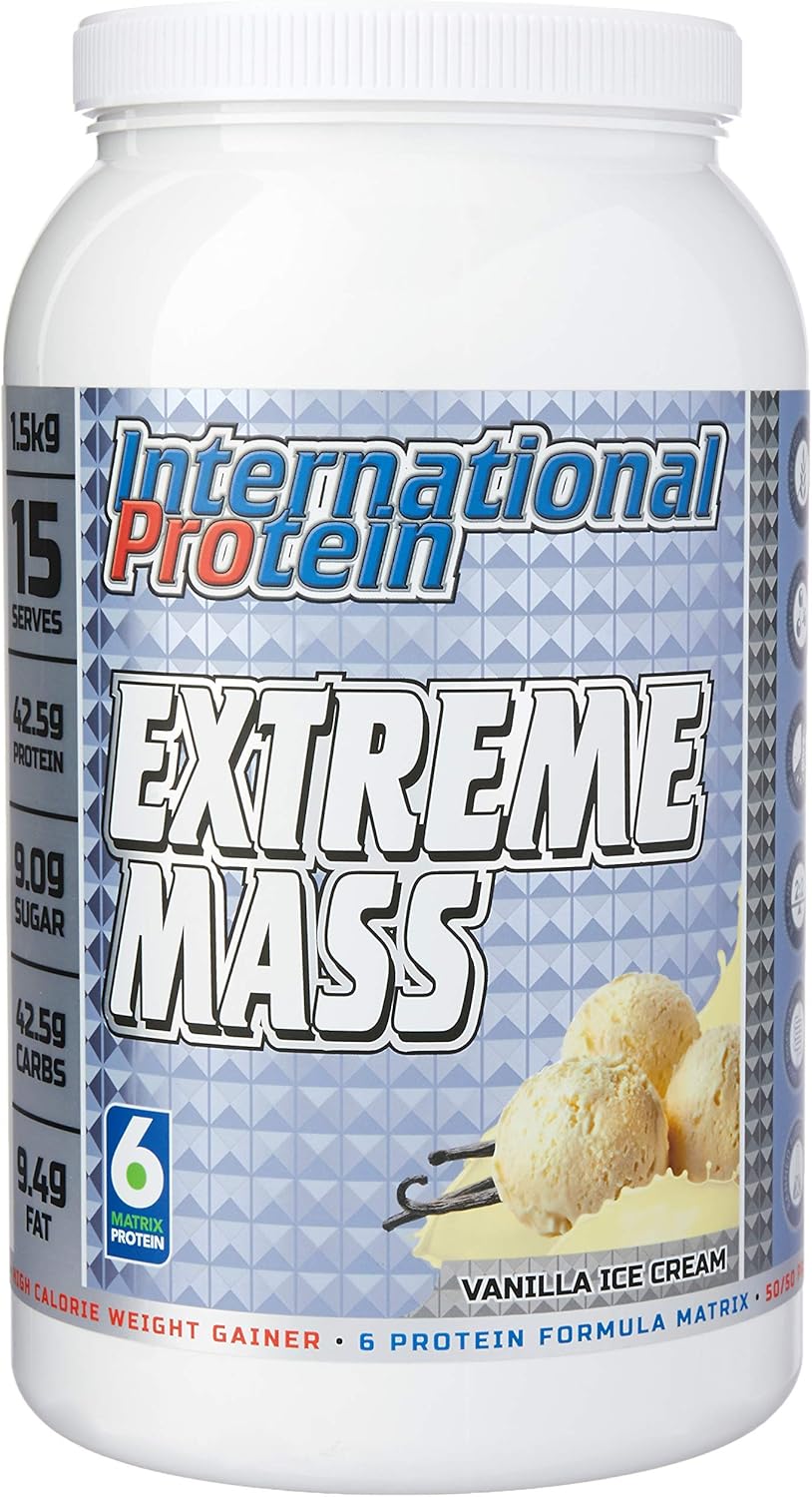 International Protein Extreme Mass Choc Banana Flavour Weight Gainer Protein Powder 4 kg - alternate view